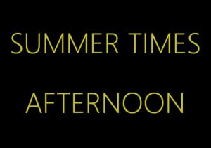 Summer times Afternoon
