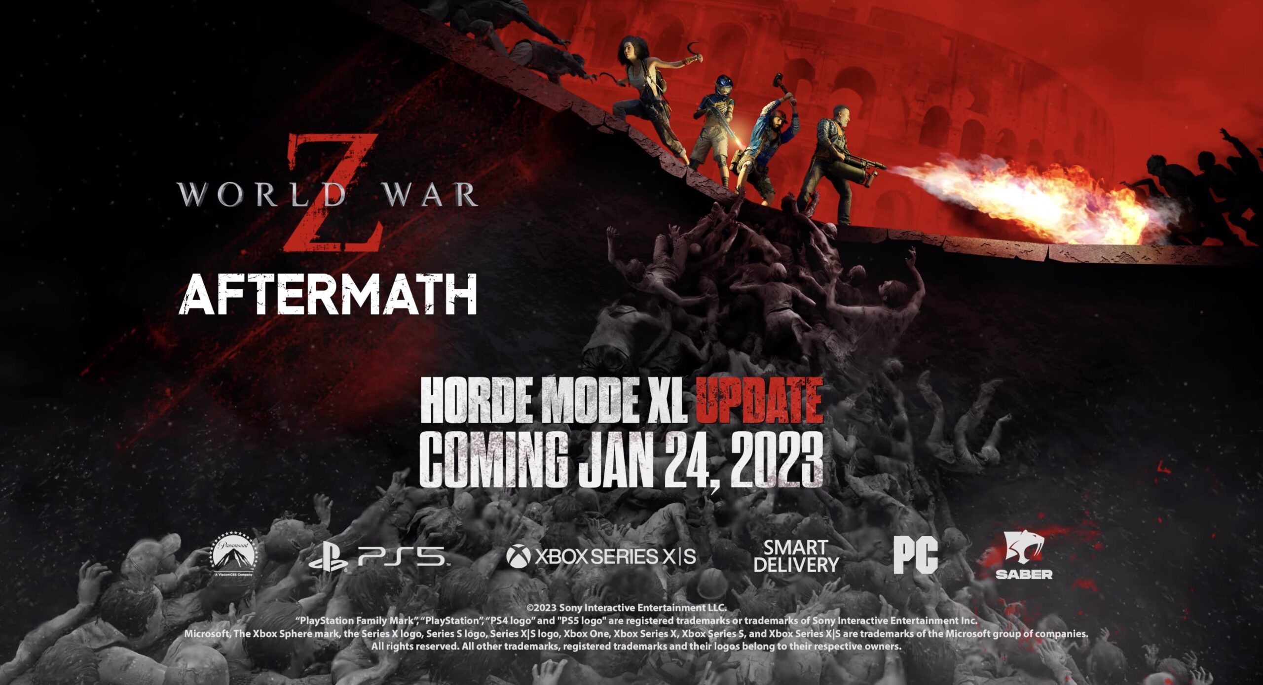 World War Z: Aftermath coming to PS5 and Xbox Series on January 24  alongside 'Horde Mode XL' update - Gematsu