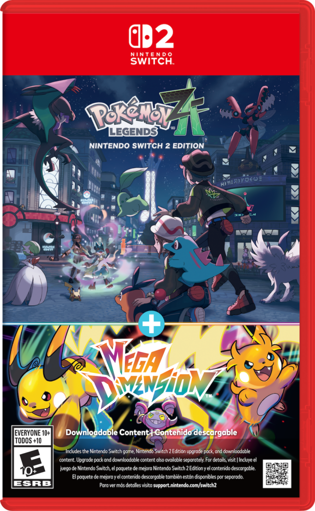 Pokémon Legends: Z-A Nintendo Switch 2 Edition + Mega Dimension – offizieller Packshot
