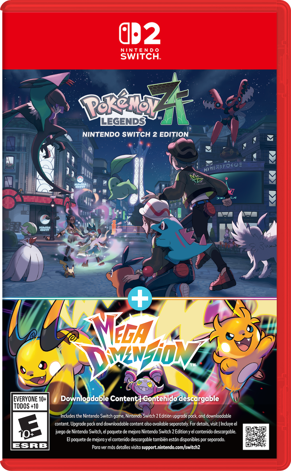 Pok&eacute;mon Legends: Z-A Nintendo Switch 2 Edition + Mega Dimension &ndash; offizieller Packshot