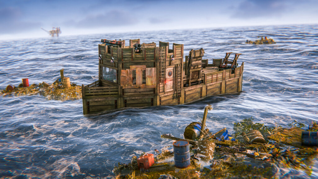 Rust Naval Update – von Spielern gebautes modulares Boot auf hoher See