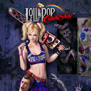 Lollipop Chainsaw – Juliet Starling mit Kettensäge auf dem Cover der PlayStation-3-Fassung