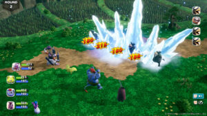 DRAGON QUEST MONSTERS: The Withered World – offizieller Gameplay-Screenshot mit Monsterkampf
