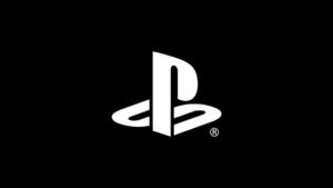 PlayStation-Logo auf schwarzem Hintergrund