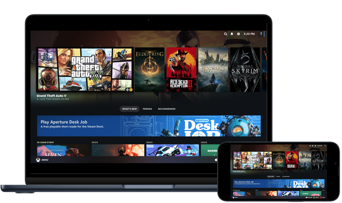 Cloud Gaming 2026: 10 Anbieter, Preise & Dienste im Vergleich 8 CloudDeck Cloud Gaming auf Laptop und Smartphone