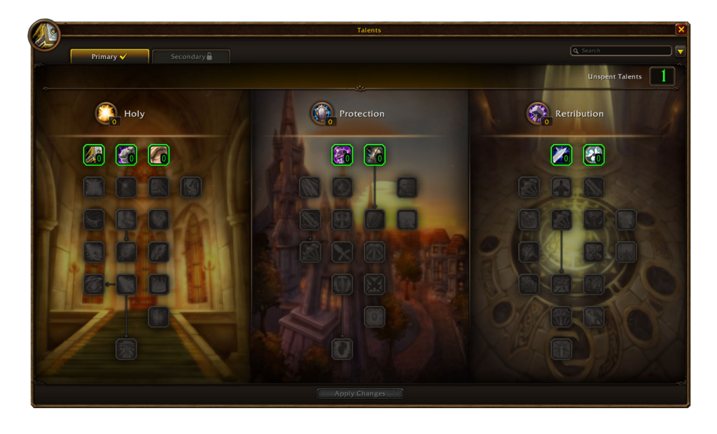 Talentbaum in World of Warcraft: Forever