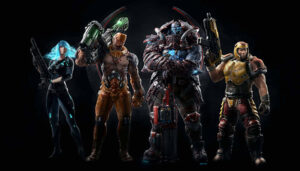 Quake Champions – mehrere Champions aus dem offiziellen Bethesda-FAQ zum Update 1.31