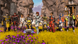 Mehrere Legenden aus Apex Legends stehen nebeneinander