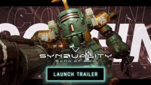 SYNDUALITY Echo of Ada – Drifter und Magus vor einem CRADLECOFFIN