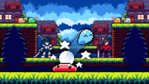 Go Slimey Go! – offizieller Presse-Screenshot zum 2D-Pixel-Plattformer