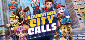 PAW Patrol The Movie: Adventure City Calls – offizielles Steam-Keyart mit Ryder und den Welpen in Adventure City