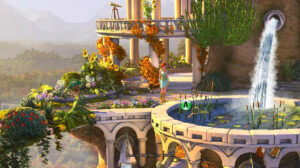 The Book of Unwritten Tales 2 – Spielszene im Elfengarten