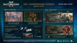 Warhammer 40,000: Space Marine 2 Patch 15 Anniversary Update Übersicht