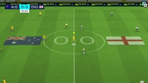 Australien gegen England – Football Cup 2026 Spielszene