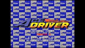 Arcade Archives ACE DRIVER – offizieller PlayStation-Screenshot mit einer Fahrt in Namcos Formel-Rennspiel