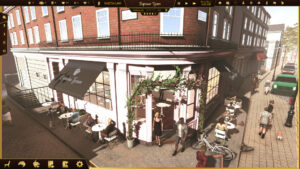 Espresso Tycoon – Spielszene aus der Café-Wirtschaftssimulation