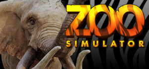 Zoo Simulator – offizielles Steam-Keyart mit Tierpark-Szene