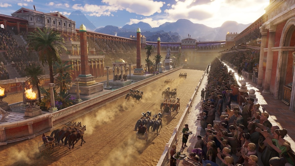 Wagenrennen im Hippodrom von Anno 117: Pax Romana