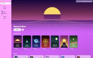 Startansicht von MaPC mit einer Spielesammlung, Store-Leiste und Schaltflächen zum Starten installierter Spiele.