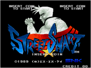 Arcade Archives STREET SMART – offizieller Titelbildschirm des SNK-Prügelspielklassikers