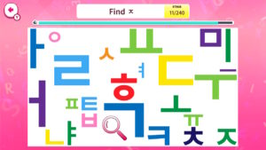 Quick Brain Letter Hunt – Schriftzeichen-Suchrätsel in koreanischer Schrift
