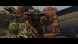 Oddworld: Stranger's Wrath HD – Stranger im staubigen West-Mudos, offizieller Steam-Screenshot