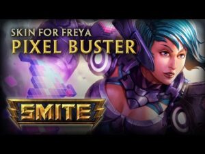 SMITE Freya and Pixel Buster Skin