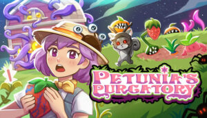 Petunia's Purgatory – offizielles Keyart mit Farm und Petunia