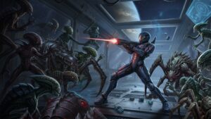 Overpowered 2 – Crux of Fate: offizielles Cover mit Arena-Kampf
