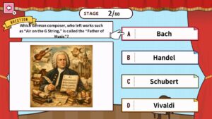 Gentle Classical Music Course for Grown-Ups: Nintendo Switch Musikquiz Spielszene