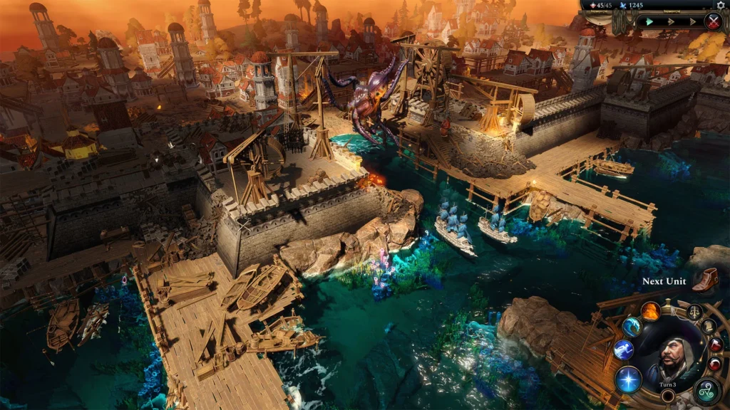 Age of Wonders 4: The Silver Seas – Hafen und Seeschlacht