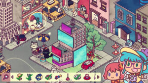 Hidden around the World – offizieller Steam-Screenshot mit New Yorker Straßenszene und versteckten Gegenständen