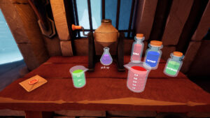 Alchemist: Journey of the Soul – offizieller Gameplay-Screenshot mit alchemistischem Brautisch