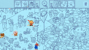 Offizieller Switch-Screenshot von Meow Moments: Celebrating Myth & Machine mit gezeichneten Katzen im mittelalterlichen Königreich
