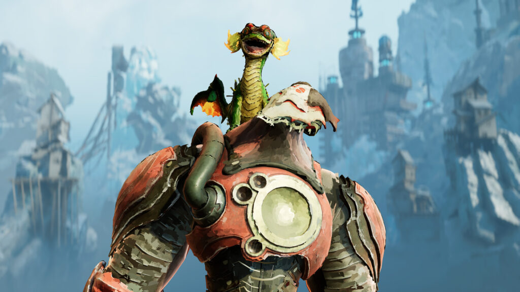 Victus und der Drachen-Gott Elta in Elta: Defy All Gods
