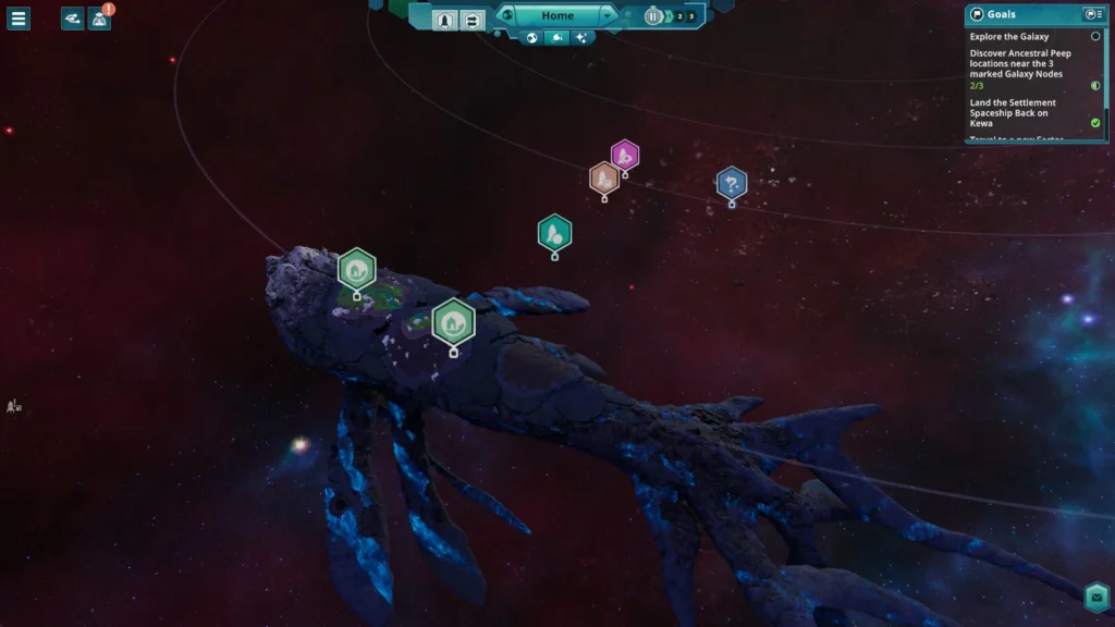 Spielaufnahme aus Beyond These Stars.