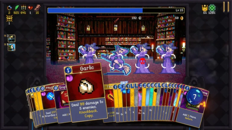 Vampire Crawlers: The Turbo Wildcard from Vampire Survivors iOS Screenshot 3
