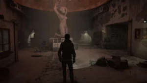 Offizieller Spielscreenshot aus der surrealen Horrorwelt von BECROWNED.