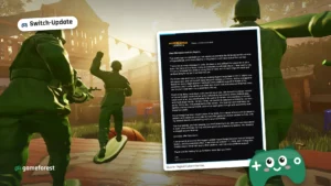 Actionfiguren aus HYPERCHARGE: Unboxed und ein offizielles Entwicklerschreiben zum Switch-Update am 15. Oktober 2026.