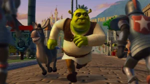 Eine Spielszene aus DreamWorks Shrek 2 Remastered zeigt die überarbeitete Grafik des Märchenabenteuers.