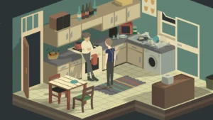 No Longer Home – Bo und Ao in der Küche ihrer Wohnung