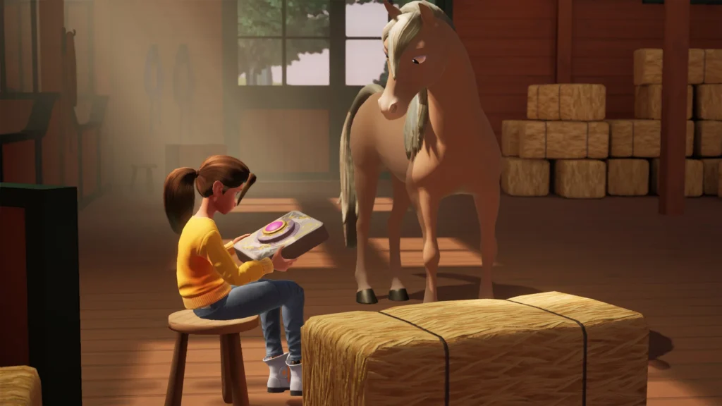 Eine Szene der Unicorn Academy mit mehreren Figuren