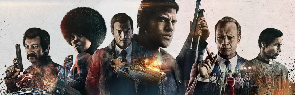Mafia III – breites Keyart der Steam-Fassung.