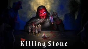 Offizielles Key Art zu The Killing Stone mit der okkulten Spielwelt