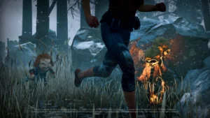 Spielszene aus Dead by Daylight zum Talentsystem des Killers Chucky.