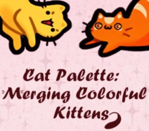 Cat Palette Merging Colorful Kittens