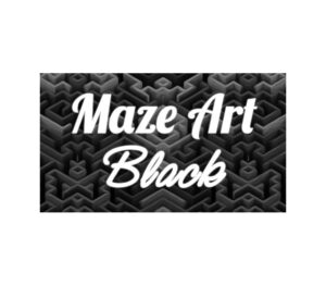 Maze Art Black