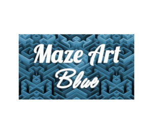 Maze Art Blue