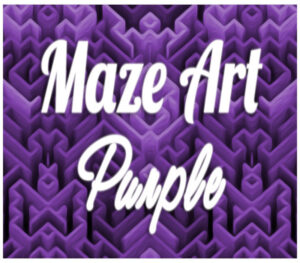 Maze Art Purple