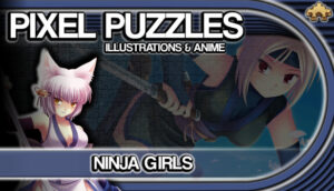 Pixel Puzzles Illustrations & Anime Jigsaw pack Ninja Girls